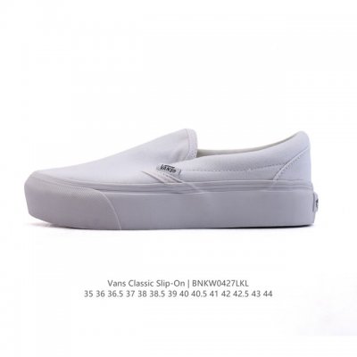 万斯 Vans 中性Classic Slip-On 帆布鞋 硫化板鞋 休闲低帮 运动鞋。Vans的棋盘格鞋款千千万，但Slip-On系列绝对是经典中的经典，松弛