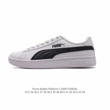双十二福利puma 彪马 Basket Platform 蕾哈娜 平底厚底增高休闲鞋男女款运动板鞋。Basket防水台是新鲜的puma风格，从19 年代的垃圾时 - 点击图像关闭