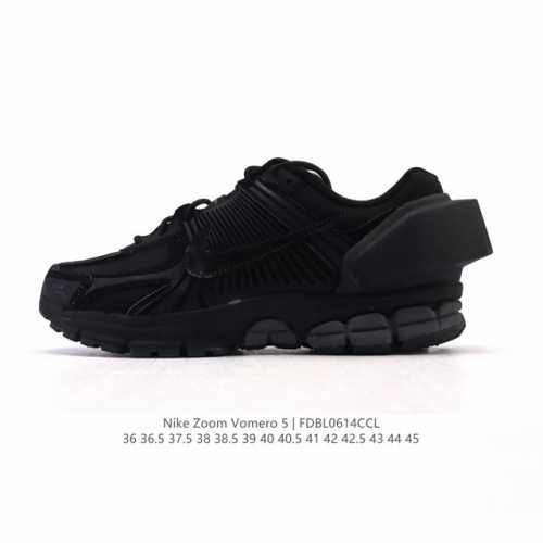 公司级 真标 耐克 Nike 耐克夏季 Zoom Vomero 5 运动鞋休闲训练跑步鞋。Nike Zoom Vomero 5 男女子运动鞋妥帖包覆足部，提供透