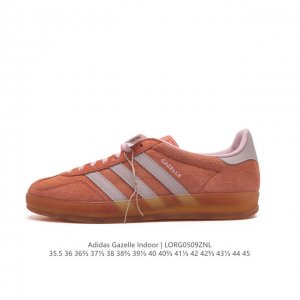 Kx版本 阿迪达斯 Adidas Originals Gazelle Indoor 复古三叶草防滑透明橡胶板鞋经典运动鞋。这款经典鞋,忠于原版设计,缀撞色三条纹