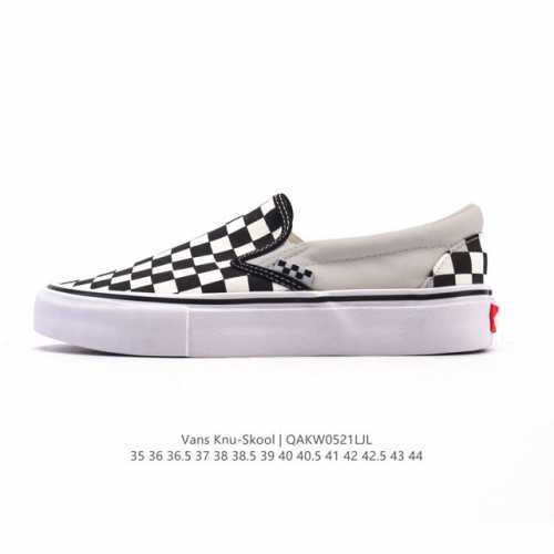 万斯 Vans 中性Classic Slip-On 棋盘格 帆布鞋 硫化板鞋 休闲低帮 运动鞋 Vans的棋盘格鞋款千千万 但Slip-On系列绝对是经典中的经