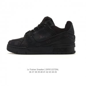 公司级 路易威登Louis Vuitton Arch Light Sneakers Lv真皮拼色减震网面运动弓型舞蹈复古老爹运动鞋。原装配件5D效果礼盒及全M套