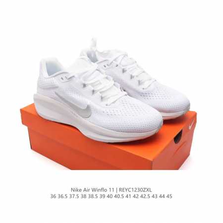 耐克 Nike 2024新款zoom Winflo 11运动休闲轻便缓震气垫跑步鞋公路跑步鞋 飞线贾卡轻质透气休闲运动鞋。无论你是习惯每周畅跑的经验跑者，还是希 - 点击图像关闭