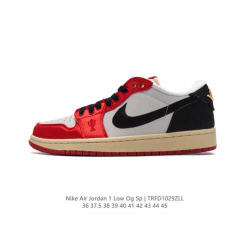 真标 耐克 乔丹Air Jordan 1 Low AJ1 乔1 乔丹1代aj1 低帮复古文化休闲运动篮球鞋。从1985 年面世的元年款汲取设计灵感，采用简洁大方