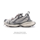 公司级 巴黎世家 Balenciaga 3Xl Sneakers 巴黎世家 十代网布系带低帮走秀复古老爹运动鞋 透气网面材料和聚氨酯 磨损效果 鞋头边缘和后帮