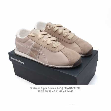 Onitsuka Tiger鬼塚虎 新款时尚舒适休闲运动鞋 Tiger Corsair A55跑步鞋#Onitsukatiger##鬼塚虎#全新tiger Co - 点击图像关闭