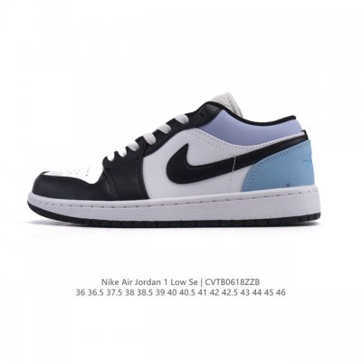 耐克 乔丹Air Jordan 1 Low Aj1 乔1 乔丹1代Aj1 低帮复古文化休闲运动篮球鞋。从1985 年面世的元年款汲取设计灵感，采用简洁大方的经典