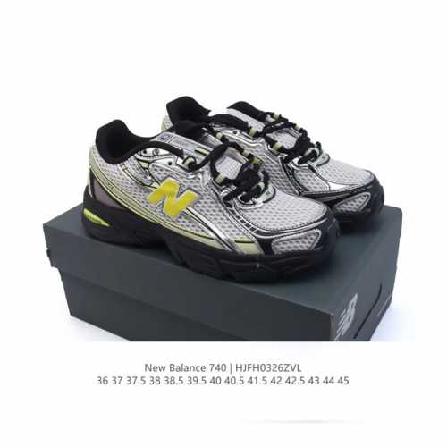 180 new Balance Mr740 Nb新百伦系列复古老爹风休闲运动慢跑鞋。采用轻质牛剖革拼接透气网眼衬垫织物鞋面材质 T-Beam大底提供足步弓支撑