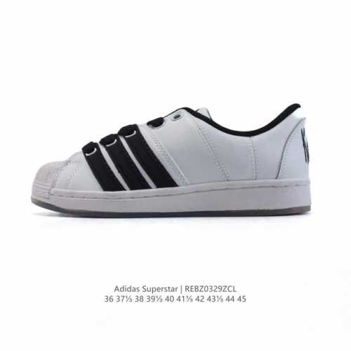 阿迪达斯 Adidas Superstar 2025年新款鞋子 蛇年新款经典贝壳头系列 新款休闲板鞋潮流男女士运动鞋 。鞋面柔软皮革材质 标志性的贝壳鞋头，锯齿