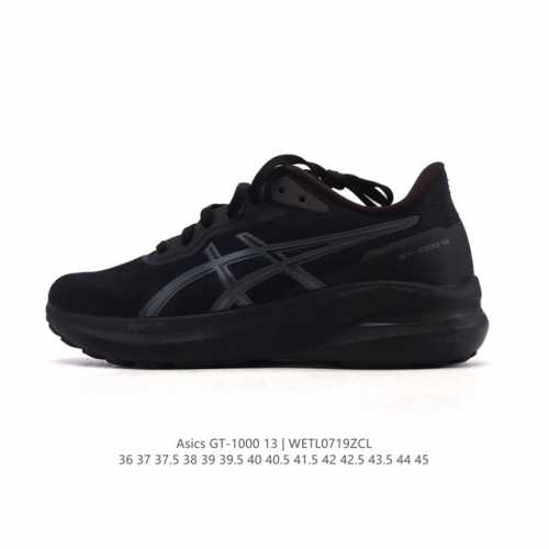 亚瑟士Asics Gt- 0 13代 男女款鞋黑武士稳定支撑缓震运动鞋跑步鞋 舒适透气低帮运动鞋轻质缓震支撑抗训练运动鞋尺码：36-45含半码编码：Wetl07