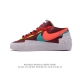 公司级耐克 联名日式解构美学品牌sacai X Nike Blazer Low 重叠设计前卫开拓者低帮百搭运动板鞋 Sacai X Nike 全新双配色blaz