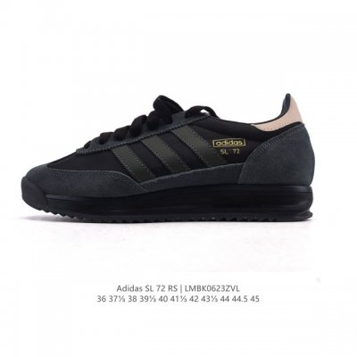 阿迪达斯Adidas Sl 72 Shoes 经典复古薄底运动鞋 T头鞋 三叶草复古休闲跑步鞋休闲运动鞋 这款经典运动鞋携复古型格，来访你的活力日常 采用舒爽帆