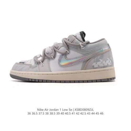 公司级 耐克 乔丹Air Jordan 1 Low Aj1 乔1 2025年新款 蛇年限定 解构绑带 双鞋带 乔丹1代Aj1 低帮复古文化休闲运动篮球鞋。从19