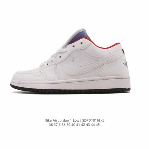 耐克 乔丹Air Jordan 1 Low Aj1 乔1 乔丹1代Aj1 低帮复古文化休闲运动篮球鞋。该鞋款从 1985 年元年款汲取设计灵感，焕新演绎简约经典