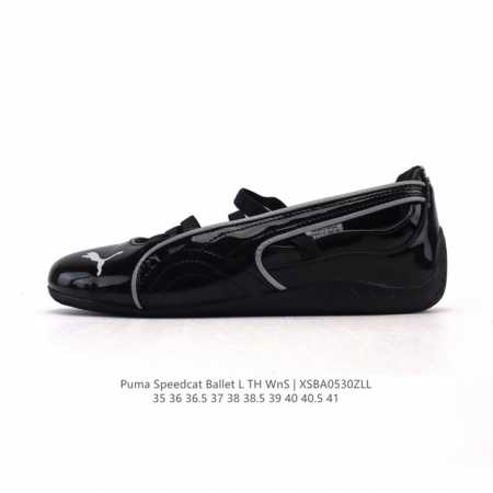 新品 彪马 Puma Speedcat Ballet 芭蕾舞鞋玛丽珍鞋女士运动休闲鞋Puma彪马女鞋Speedcat Ls朴彩英同款赛车鞋 翻毛皮休闲鞋，Pum - 点击图像关闭