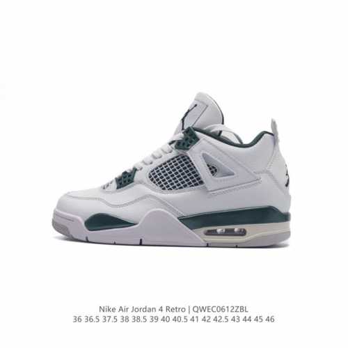 真标 耐克 Nike Air Jordan 4 Retro Og迈克尔 乔丹aj4代乔4 中帮复古休闲运动文化篮球鞋。秉承轻量化的速度型篮球鞋设计思想完成设计，