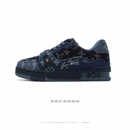 公司级 路易威登 Louis Vuitton LV路易威登板鞋 时尚运动鞋 潮厚底增高鞋 。舒适防滑底和百搭性霸屏整个时尚娱乐圈，细节调整完美主义！鞋面采用柔软 - 点击图像关闭