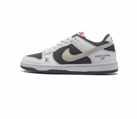 耐克 Nike Sb Dunk Low Pro X Lv 路易威登 联名 复古低帮休闲运动滑板板鞋 采用脚感柔软舒适zoomair气垫 有效吸收滑板等极限运动在 - 点击图像关闭
