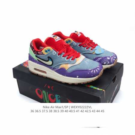 公司级 耐克 Concepts X Nike Air Max 1 Sp Mellow 复古 腰果花 低帮 气垫 休闲跑步鞋 男女子同款运动鞋，气垫百搭跑步鞋。融 - 点击图像关闭