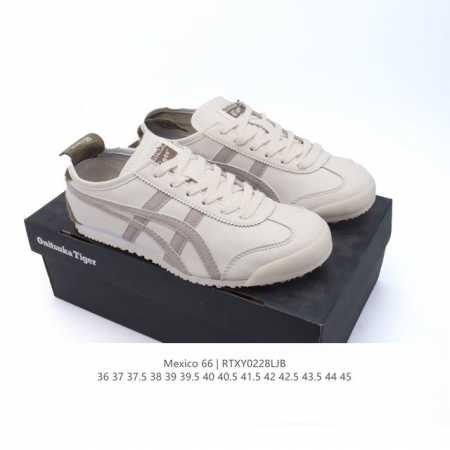Asics 亚瑟士 男女鞋真标半码制 配足弓鞋垫 日产经典老牌-鬼塚虎 Onitsuka Tiger Mexico 66经典墨西哥系列复古经典百搭板鞋休闲运动鞋 - 点击图像关闭