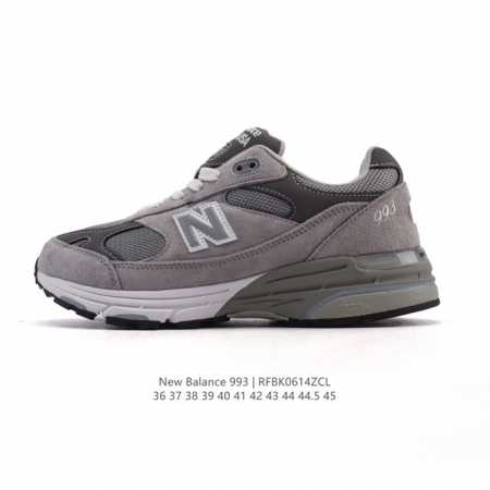 公司级 Newbalance 新百伦993系列美产老爹鞋总统经典复古运动鞋纽巴伦993总统慢跑鞋。卓越的舒适性与经典风格相得益彰，打造出我们的 Made In - 点击图像关闭