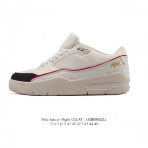 耐克 Nike 乔丹 Jordan Flight Court 时尚休闲 防滑耐磨 低帮运动鞋 复古篮球鞋 男女同款 Jordan 新鞋型 又来了！新配色曝光！滑