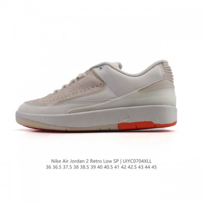 公司级 耐克 Nike Air Jordan 2 Retro Sp 乔丹2代Aj2代复古篮球鞋舒适运动鞋 醒目配色搭配经典细节，塑就 Aj2 复古造型。设计灵感