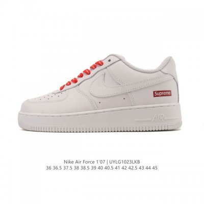 特价 耐克 Nike Air Force 1 '07 Low 空军一号含气垫 低帮 小白鞋 百搭厚底增高休闲运动板鞋。柔软、弹性十足的缓震性能和出色的中底设计，