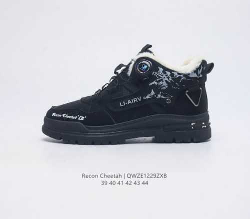 加绒 海外代购潮牌 Recon Cheetah 小红书爆款慢板鞋 明星同款中帮靴子 新款时尚百搭休闲款运动鞋 鞋面走线精整 清晰质感 原单品质 采用家族工艺 高