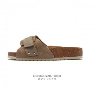 德国百年知名鞋履品牌 博肯Birkenstock 勃肯拖鞋系列凉拖鞋休闲沙滩凉鞋 Birkenstock勃肯德国进口 女款牛皮绒面革软底Arizona魔术贴扣拖