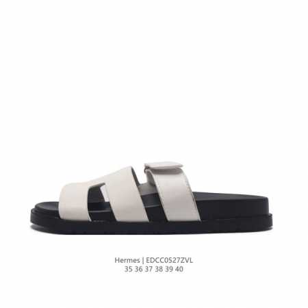 Hermes Footwear Woman 爱马仕 礼装 拖鞋 黑白等多色万年经典爱马士 女神标配 度假 居家 必备 东莞原厂真皮大底平底拖鞋！度假搭配神器！最 - 点击图像关闭