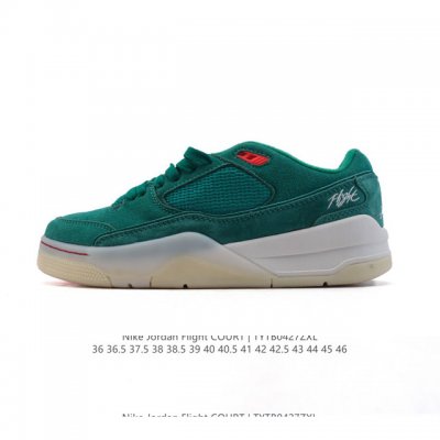 耐克 Nike 乔丹 Jordan Flight Court 时尚休闲 防滑耐磨 低帮运动鞋 复古篮球鞋 男女同款 Jordan 新鞋型 又来了！新配色曝光！滑
