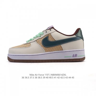 耐克 Nike Air Force 1 '07 Low 2025新年新款 空军一号含气垫 小白鞋 低帮百搭厚底增高休闲运动板鞋。柔软、弹性十足的缓震性能和出色的