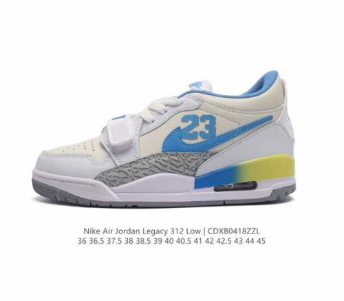耐克 Aj 乔丹 Air Jordan Legacy 312 男女士低帮运动鞋百搭篮球鞋。酷炫混搭，谁人不爱？Air Jordan Legacy 312 Low