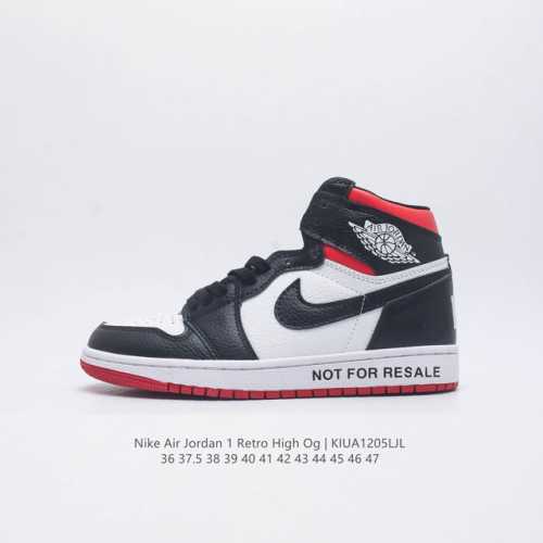 真二层 耐克 Nike Air Jordan 1 Retro High OG 乔丹一代aj1 乔1 AJ1 高帮篮球鞋复刻运动鞋 皮面高帮板鞋的设计灵感源自运动