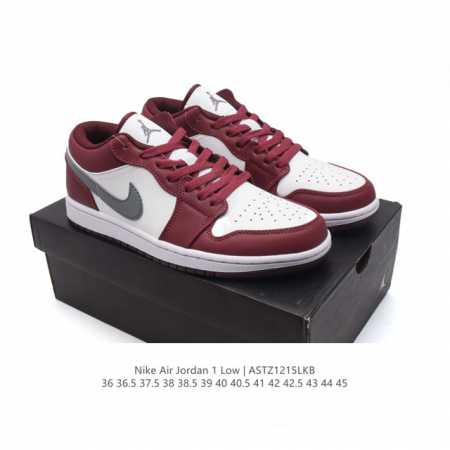 耐克 乔丹air Jordan 1 Low Aj1 乔1 乔丹1代aj1 低帮复古文化休闲运动篮球鞋。该鞋款从 19 年元年款汲取设计灵感，焕新演绎简约经典外观 - 点击图像关闭