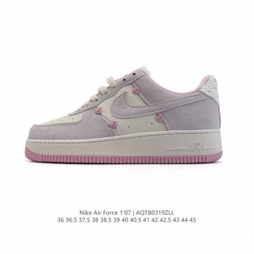 130 耐克 Nike Air Force 1 '07 Low 空军一号含气垫 小白鞋 低帮百搭厚底增高休闲运动板鞋。柔软、弹性十足的缓震性能和出色的中底设计，
