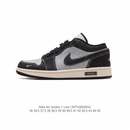 公司级 耐克 乔丹air Jordan 1 Low Aj1 乔1 乔丹1代aj1 Gucci联名 低帮复古文化休闲运动篮球鞋。该鞋款从 1985 年元年款汲取设 - 点击图像关闭