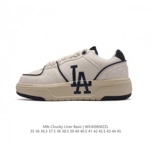 Mlb Chunky Liner Basic 人气单品学长鞋系列轻量增高厚底百搭休闲运动板鞋 男女轻便胶鞋 高级街头休閒品牌鞋。Mlb Chunky Liner