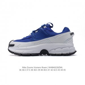公司级耐克Nike Zoom Vomero Roam 马拉松复古跑五代休闲运动慢跑鞋 厚底增高老爹鞋。采用环保纤维革饰片组合网眼布鞋面材质 升级正确后跟Tpu加