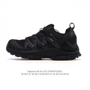 新品公司级 Salomon萨洛蒙 Xa Pro 3D 户外运动 网布减震防滑透气 低帮跑步鞋 男女同款 沙场灰#萨洛蒙Xapro3D 大面积的织物材质让质感超级