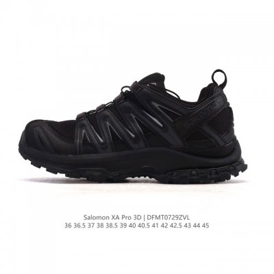 新品公司级 Salomon萨洛蒙 Xa Pro 3D 户外运动 网布减震防滑透气 低帮跑步鞋 男女同款 沙场灰#萨洛蒙Xapro3D 大面积的织物材质让质感超级