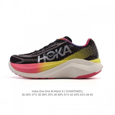 公司级 Hoka One One独特的竞训鞋,主打舒适软弹Hokamach马赫6#竞速跑鞋 Hoka Mach 6 轻盈且富有弹性的舒适感！迄今为止最轻量灵敏的