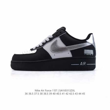 160 耐克 Nike Air Force 1 '07 Low 2025新年新款 空军一号含气垫 小白鞋 低帮百搭厚底增高休闲运动板鞋。柔软、弹性十足的缓震性能 - 点击图像关闭