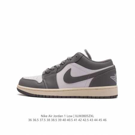 耐克 乔丹air Jordan 1 Low Aj1 乔1 乔丹1代aj1 低帮复古文化休闲运动篮球鞋。从 5 年面世的元年款汲取设计灵感，采用简洁大方的经典外观 - 点击图像关闭
