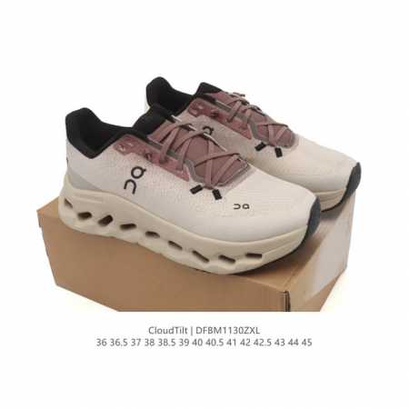 昂跑 On 训练鞋Cloudtitl 2025新品 男女同款防水缓震徒步鞋 厚底增高运动老爹鞋。缓震性能提升：Cloudtilt 采用了先进的缓震技术，能够有效 - 点击图像关闭