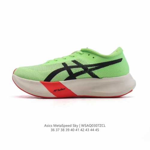170 Asics亚瑟士全新碳板竞速跑鞋，Metaspeed Sky马拉松缓震跑步鞋 亚瑟士Asics Metaspeed Sky 是一款专业级出色的碳纤维板跑