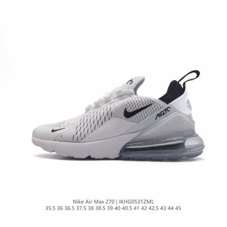 耐克 Nike Air Max 270 后半掌气垫缓震运动鞋时尚男女士跑步鞋 。作为 Nike 休闲型 Air Max 鞋款，Nike Air Max 270 - 点击图像关闭
