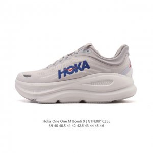 公司级 Hoka畅行无阻 Hoka One One Bondi 9 舒适百搭耐磨轻便 低帮跑步鞋 男款。Bondi 9 最显著的变化在于其鞋底单元，原本扎实可靠