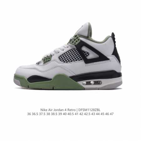 真标 耐克 Nike Air Jordan 4 Retro Og迈克尔 乔丹aj4代乔4 中帮复古休闲运动文化篮球鞋。秉承轻量化的速度型篮球鞋设计思想完成设计， - 点击图像关闭